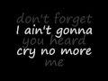 I Ain't Gonna Cry No More - Ronnie Milsap with Lyrics