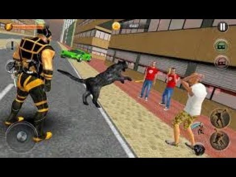 Super hero City Crime With Wild Panther War game - iOS Gameplay