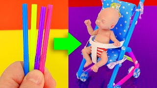 איך עושים טיולון וכיסא לתינוק של ברבי מקשיות