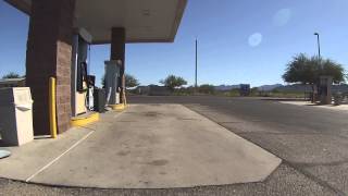 preview picture of video 'Desert Diamond Casino, Union Station Gas Pump drive to parking area, Why, AZ, GP050104'