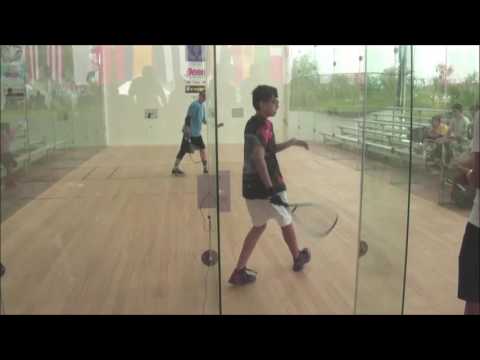 2014 Junior Racquetball World Championships Boys 14 Semifinal Barth USA vs Portillo MEX