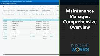 Maintenance Manager - Comprehensive Overview