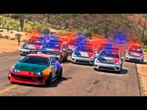 PASSEI na BLITZ e DEI FUGA de SUPRA na POLíCIA MILITAR - FORZA HORIZON 5