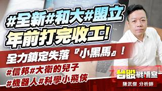 #全新#和大#盟立 年前打完收工!全力鎖定失落『小黑馬』!#信邦#大衛的兒子#機器人#科學小飛俠｜小武哥投資事務所｜陳武傑