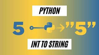 How To Convert Int To String In Python