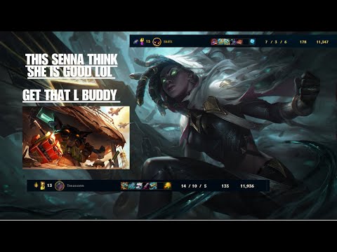 Their Senna think she is good 💩 veigar mid game vs TF