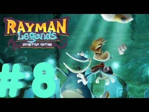 Rayman Legends Definitive Edition 100% Walkthrough Part 8 - Jibberish Jungle (Back to Origins)