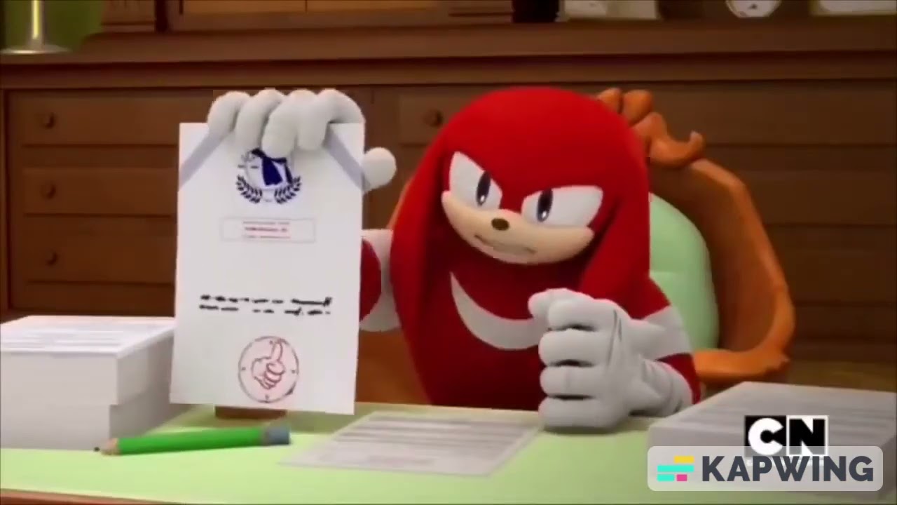 Knuckles Approves Blank Template (Kitsonicko Version)