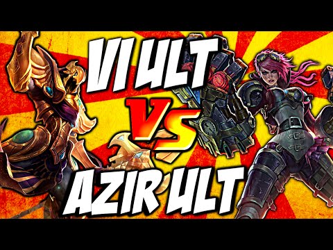 Azir Ult vs Vi Ult - Emperor's Divide vs Assault and Battery by LoL Clash & Combo #lolclash