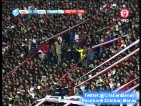 Independiente 0 Arsenal 2 (Audio Radio 9) Torneo Inicial 2012 Los goles (25/8/2012)