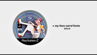 my favourite carrd fonts !