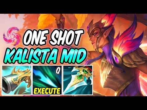 ONE-SHOT LETHALITY KALISTA MID - FAERIE COURT KALISTA GAMEPLAY | Build & Runes | League of Legends