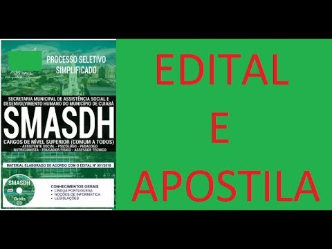 PROCESSO SELETIVO SIMPLIFICADO SMASH CUIABÁ MT 2018   CARGOS DE NÍVEL SUPERIOR