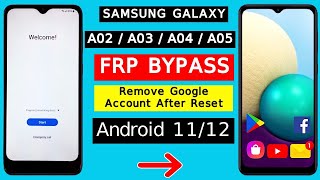 Samsung A02,A03,A04,A05 Frp Bypass 2024 New Trick | Adb Failed | Google Account Remove Android 11/12