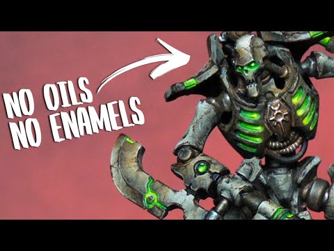 Can I paint GRIMDARK Necrons using ACRYLICS ONLY?