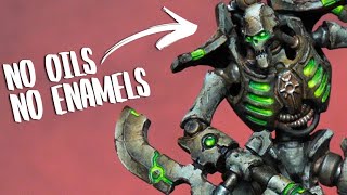 Can I paint GRIMDARK Necrons using ACRYLICS ONLY?