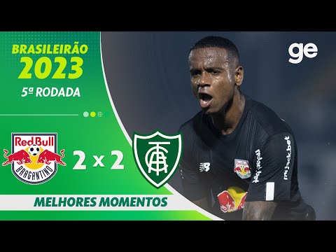 Gols e lances de Red Bull Bragantino x América-MG