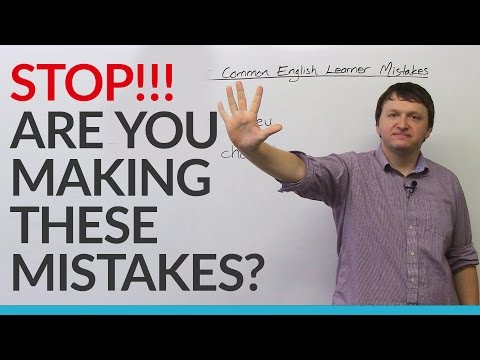Don't make these mistakes in English!