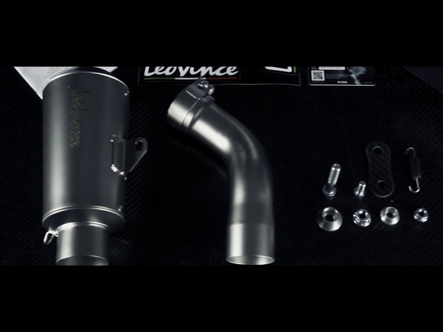 Leovince LV 10 Slip On Exhaust Muffler Pipe Stanless Black 3