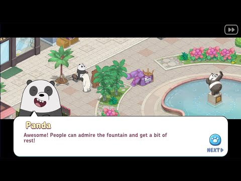 We Bare Bears Match3 Repairs #7 Downtown - Get A Job, Restore The Plaza