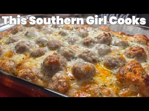 One-pan Meatball Sub Bubble up Bake
