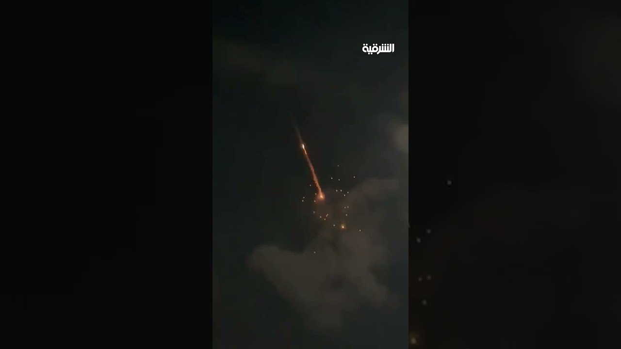 فيديو | صواريخ انشطارية في سماء إسرائيل