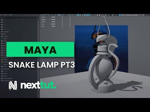 MAYA TUTORIAL Snake Lamp Cinematic Asset part 1