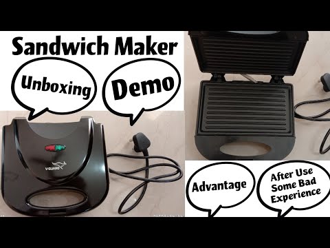 Sandwich Maker Unboxing Demo Detail After Use Advantages And Disadvantages