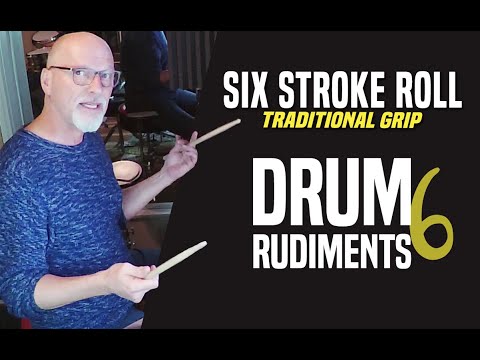 Six Stroke Roll, Traditional Grip - Part Six - Drum Rudiments - Garey Williams