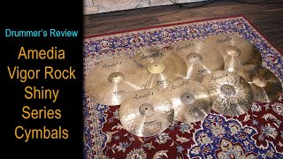 Serious Cymbals At A Sensible Price // Amedia Vigor Rock Shiny Series Cymbals // Full Review & Demo