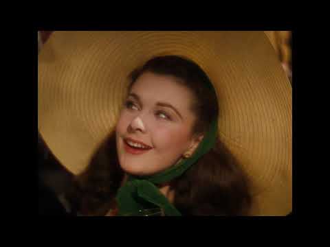 Scarlett O'Hara at the BBQ with her suitors | Gone with the Wind