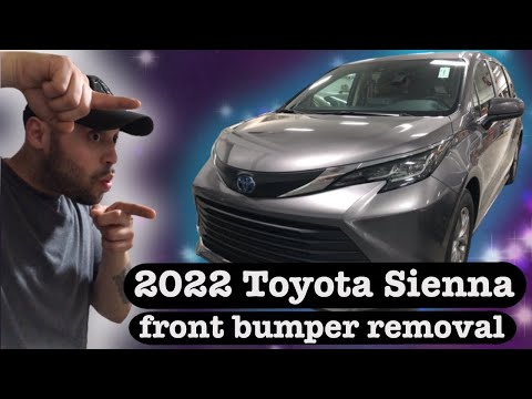 2022 Toyota Sienna front bumper removal