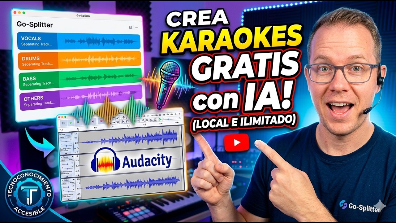 🎙️ Como crear pistas karaokes en Local! ¡con Go-Splitter !