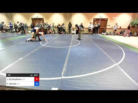 195 Lbs Rr Rnd 1 - John Quishpilema, North Shore RaZor Corp. Vs Farzad Ahmad, Bison Training Cente