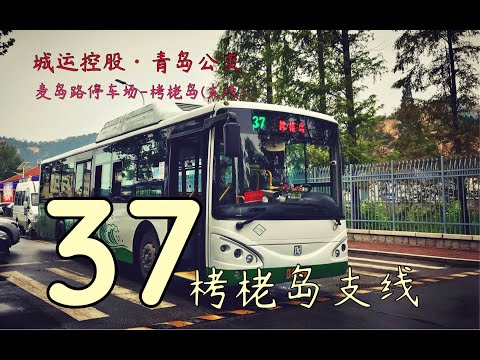 【POV No 64 联合投稿】崂山南麓的秘密 青岛公交37路栲栳岛支线麦岛路停车场 栲栳岛全程8倍速 第一视角前方展望