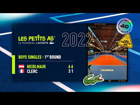 Les Petits As 2022 | Boys 1st Round | Damien Clerc vs. Maximilian Heidlmair