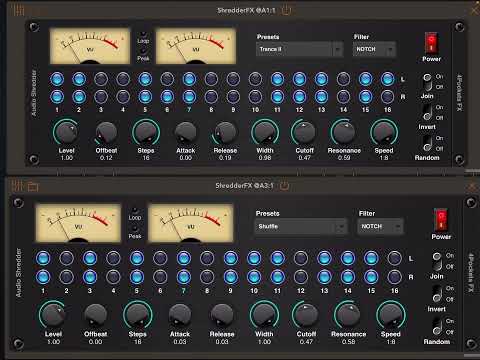 Audio Shredder AUv3 Plugin for iOS by @4pocketsaudio