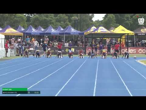 Boys U16 100m Timed Final 3 : 2024-25 State Track and Field Championships