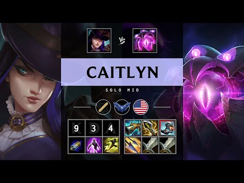 Caitlyn Mid vs Vel'Koz - NA Diamond Patch 25.09