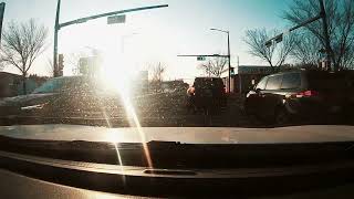 Wide left to go to liquor store. Drunk Driver had enough I think