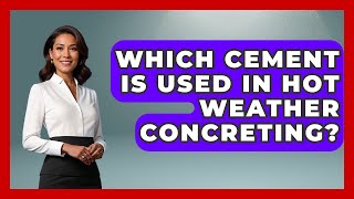Which Cement Is Used In Hot Weather Concreting? - Civil Engineering Explained