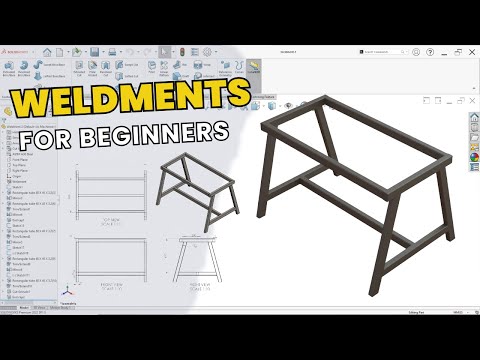 SolidWorks Weldments Tutorial | Structural Member, Trim/Extend & End Cap