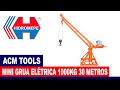 mini grua com guincho elétrico 1 tonelada