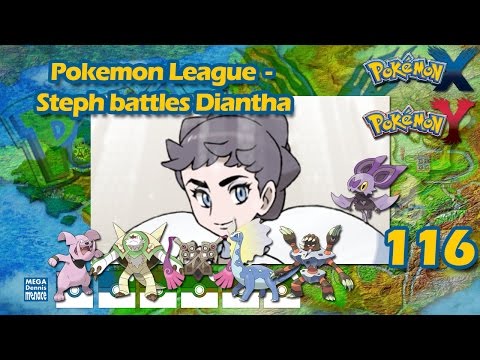 Pokemon Y Walkthrough (Ep 116) Pokemon League - Steph battles Champion Diantha