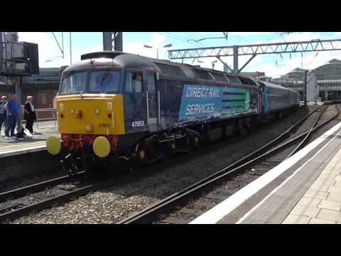 DRS Class 47 Diesel Loco at Manchester Piccadilly 2014