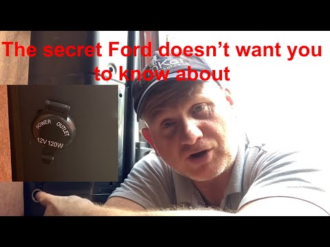 The secret Ford 12v power supply, the Ford  transit power supply you weren’t supposed to know about