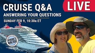 Live Cruise Q&A! Feb 9, 10:30a ET #cruise