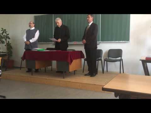 Susținere teză de abilitare în teologie Lect. Univ. Dr. Adrian Sârbu