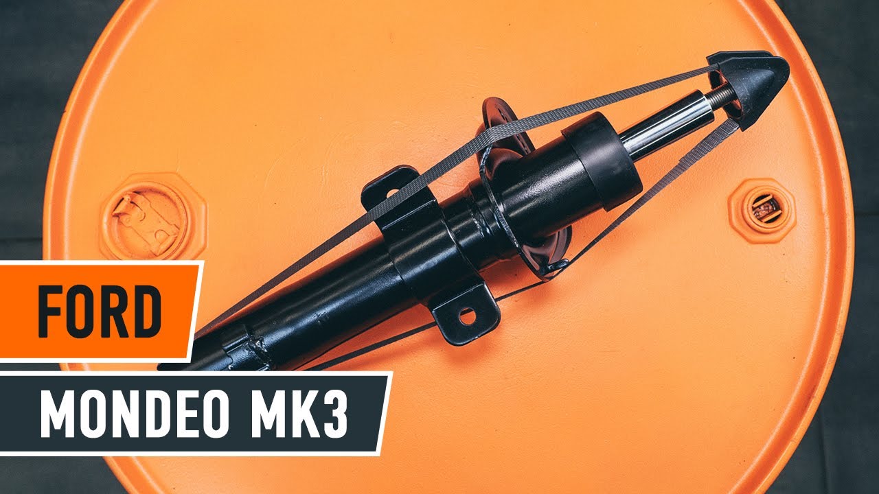 Kako zamenjati avtodel vzmetna noga (blazilnik) spredaj na avtu Ford Mondeo Mk3 sedan – vodnik menjave