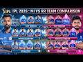 IPL 2026 Mumbai Indians Vs Rajasthan Royals Team Comparison IPL 2026 RR Vs MI Playing 11 2026
